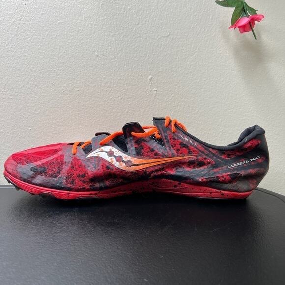 Saucony Carrera XC2 Cross Country Spikes Men’s Size 13 Red Orange Track Shoes ? main image 9